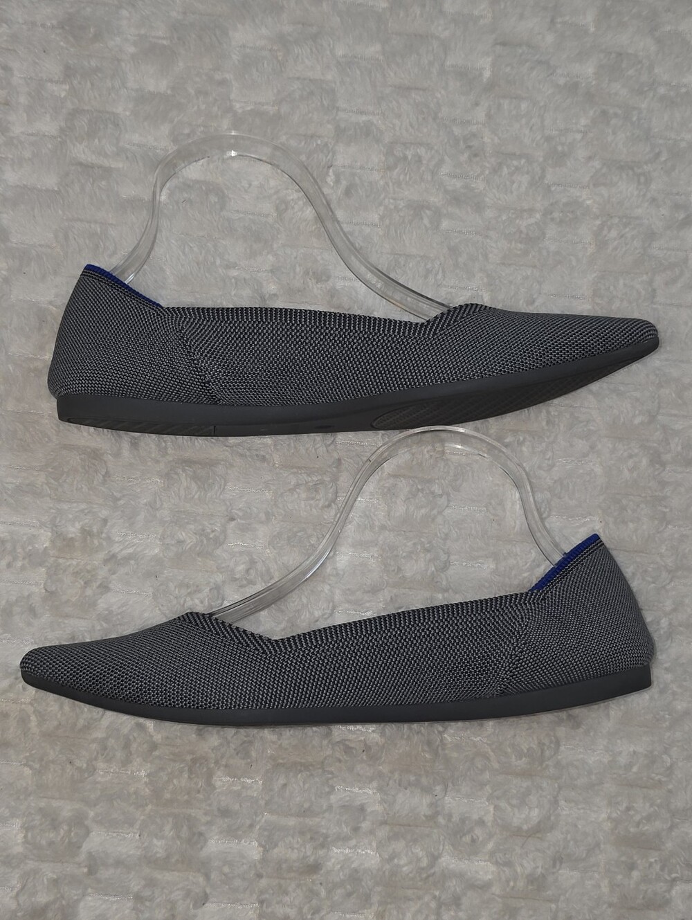 ROTHYS Gray Cloud The Point Ballet Slip On Flats - Picture 9 of 13